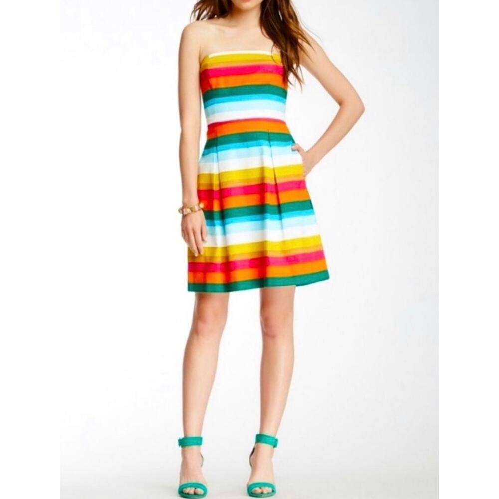 Trina Turk Striped Colorful Mini Dress size 0